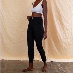 Big Bud Press pencil pants in black.